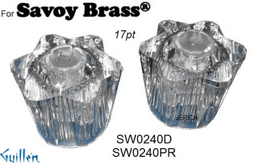 JER SW0240PR;;__ 17pt; knob acrylic handle; in Chrome