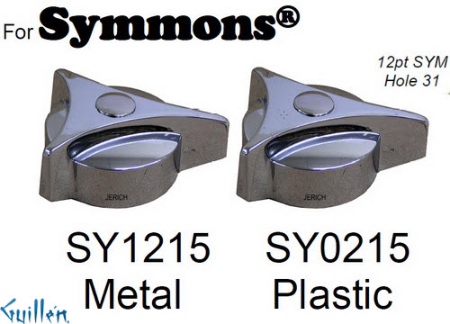 JER SY0215;;__ 12pt; knob w/ 3 prongs metal handle; in Chrome