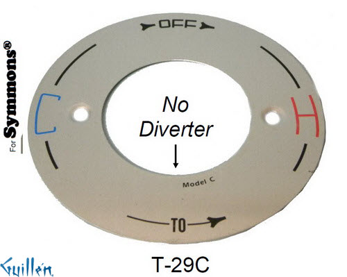 JER T-29C;;__ UNK; UNK; Diverter cover plate without diverter hole; in Unfinish