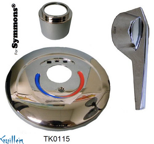 JER TK0115;; Trim kit with 1 metal lever handle; in Chrome