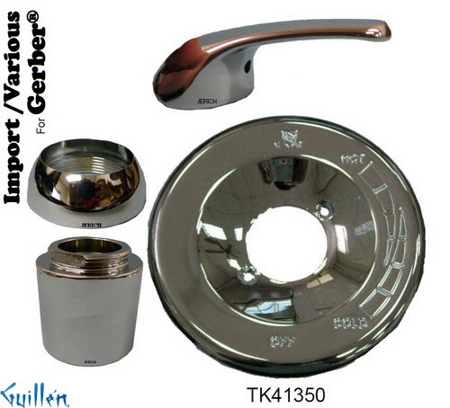 JER TK41350;; Trim kit with 1 metal lever handle; in Chrome