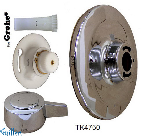 JER TK4750;; Trim kit with 1 metal lever handle; in Chrome