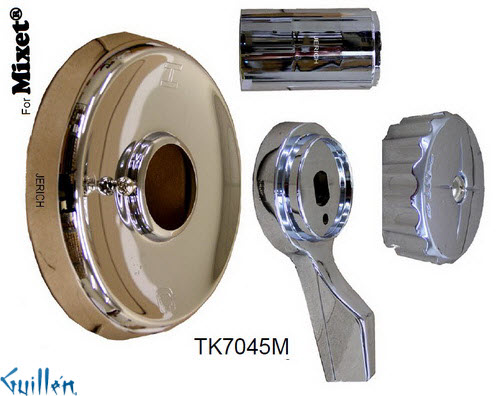 JER TK7045M;; Trim kit with 1 metal lever handle; in Chrome