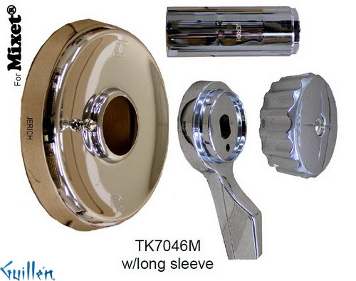 JER TK7046M;; Trim kit with 1 metal lever handle; in Chrome