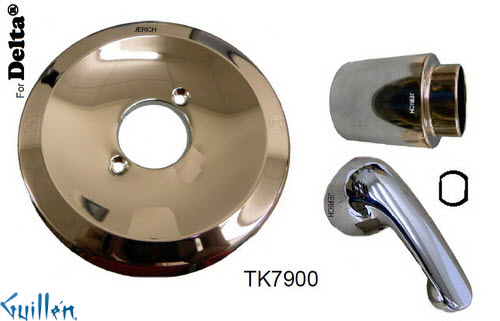 JER TK7900;; Trim kit with 1 metal lever handle; in Chrome