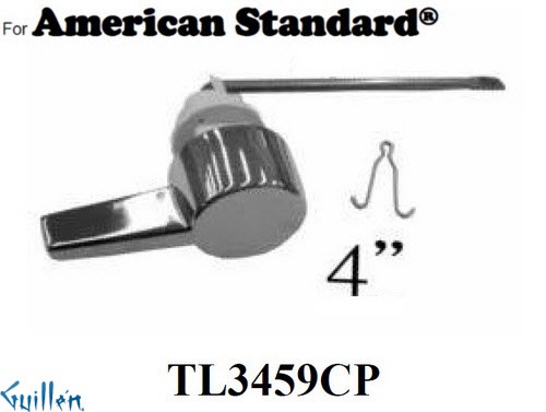 JER TL3459CP;;__ ; toilet trip lever 4-1/4in arm; in Chrome
