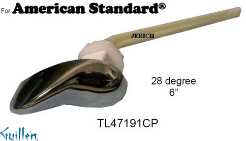 JER TL47191CP;;__ ; toilet trip lever 6in arm; in Chrome