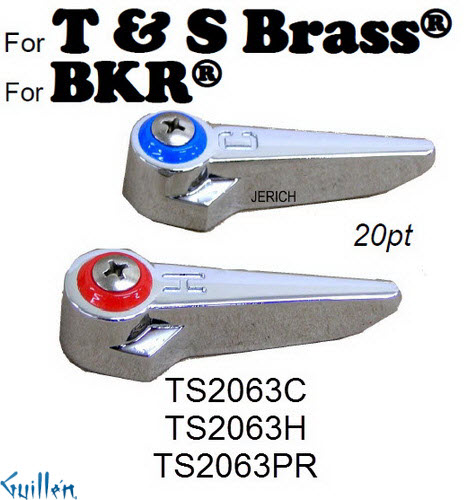JER TS2063PR;;__ 20pt; lever handles pair; in Chrome
