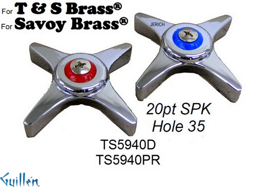 JER TS5940D;;__ 20pt; Cross handle; in Chrome