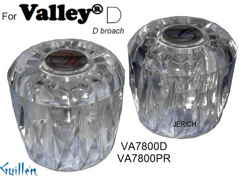 JER VA7800PR;;__ D; knob acrylic handle; in Chrome