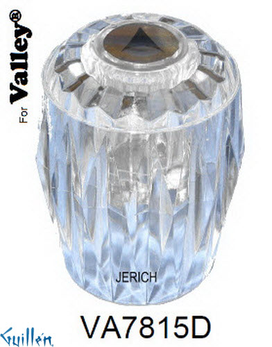 JER VA7815D;__ D; knob Acrylic handle diverter; in Chrome