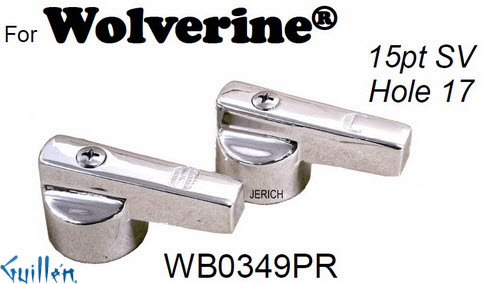 JER WB0349PR;;__ 15pt; lever handle; in Chrome