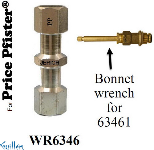 JER WR6346;;__ ; bonnet wrench; in Unfinish