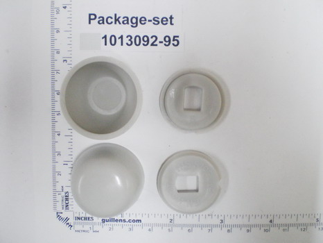 Kohler 1013092-95; ; bolt cover accessory pack; in Ice Grey ; ;