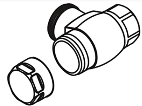 Kohler 1055647-CP; ; stop valve, 1; in Chrome ; ;