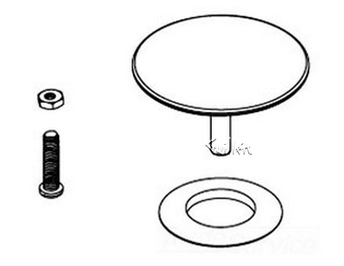 Kohler 1056135-CP; ; sub-assemby, stopper; in Chrome ; ;   Replaces 1044620-CP