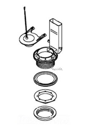 Kohler 1060218; ; flush valve kit; in Unfinish ; ;   Replaces 1060085