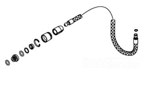 Kohler 1060796-CP; ; hose kit; in Chrome ; ;