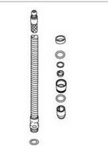 Kohler 1075256-CP; ; hose assemby, braided spray, m15, 29; in Chrome ; ;   Replaces 1004900-CP; 1004941-CP