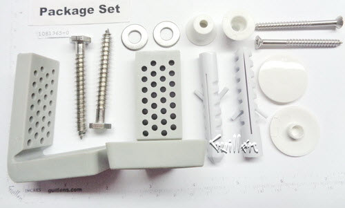 Kohler 1081365-0; ; floor mounting kit assembly; in White ; ;   Replaces 1057720