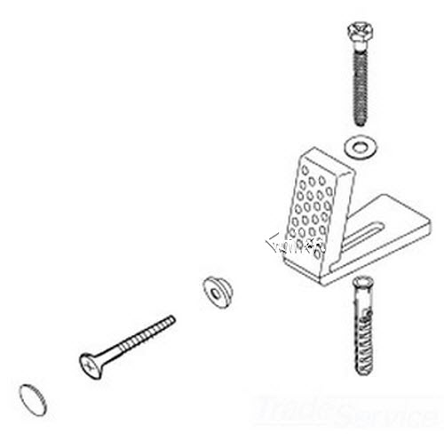 Kohler 1081365-96; ; floor mounting kit assembly; in Biscuit ; ;