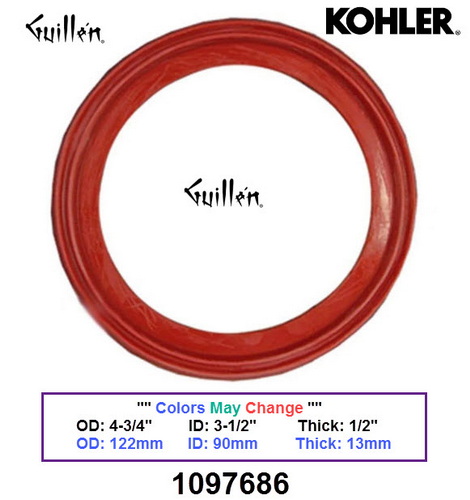 Kohler 1097686; ; flapper seal, flat; in Unfinish ; ;   Replaces 1016219