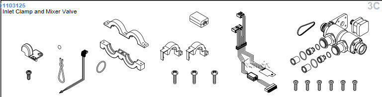 Kohler 1103125; DTV; valve kit; in Unfinish ; ;