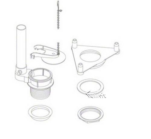 Kohler 1110262; ; flush valve kit; in Unfinish ; ;