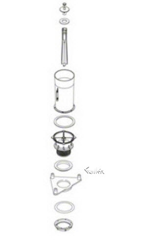 Kohler 1145365; ; flush valve kit, 1.6; in Unfinish ; ;