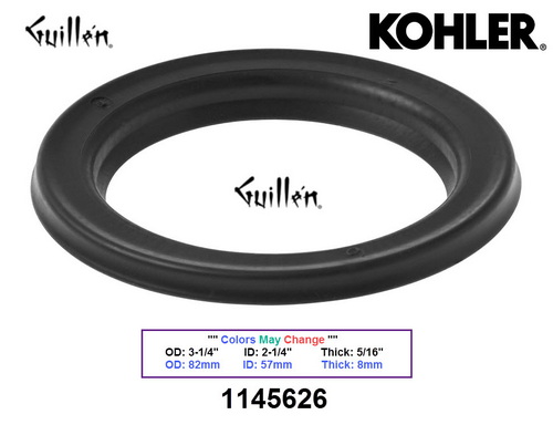 Kohler 1145626;;__ 3-1/4in 2-1/4in; Tank seal gasket; in Unfinish; Replaces 53154
