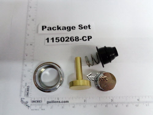 Kohler 1150268-CP; ; push button assembly; in Chrome ; ;