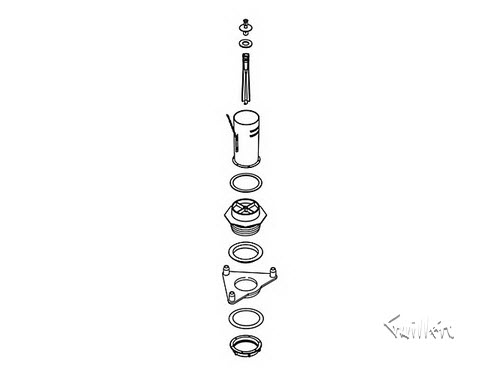 Kohler 1151862; ; flush valve kit, 1.28; in Unfinish ; ;