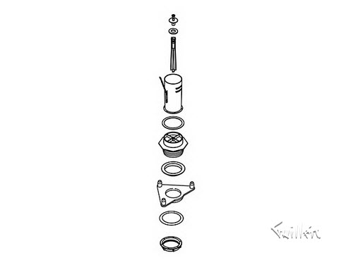 Kohler 1161447; ; flush vlave kit, 1.28; in Unfinish ; ;