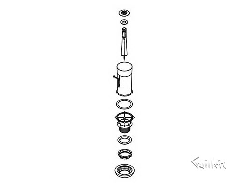 Kohler 1189000; ; flush valve kit; in Unfinish ; ;