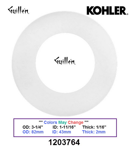 Kohler 1203764; ; flapper seal kit; in Unfinish ; ;