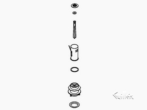 Kohler 1216625; ; canister valve assemby, service kit; in Unfinish ; ;   Replaces 1190953
