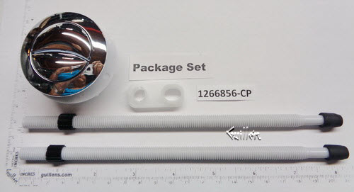 Kohler 1266856-CP; ; push button actuator kit, 38mm; in Chrome ; ;   Replaces 1087556-CP; 1113582-CP