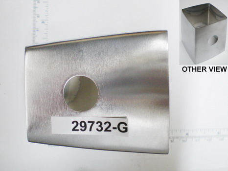 Kohler 29732-G; ; shower head shroud; in Brushed Chrome ; ;