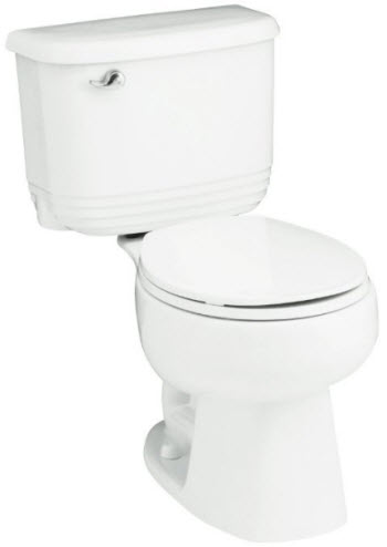 Sterling 402502-U; Riverton; 1.6 gpf pb round front two-piece toilet Insulated tank liner