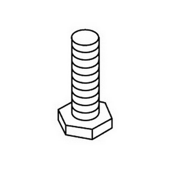 Kohler 52195; ; bolt, 3/8-16 x 1.750; in Unfinish ; ;