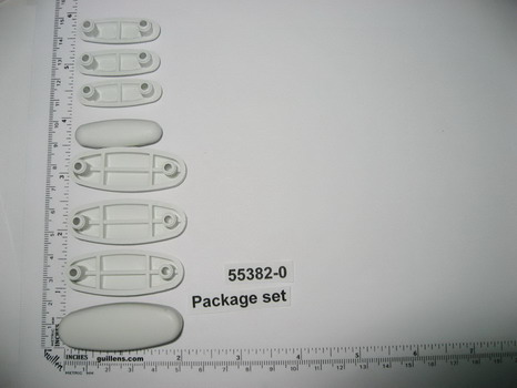 Kohler 55382-0; ; seat bumper kit; in White ; ;   Replaces 30191-0; 30325-0; 52031-0; 52032-0