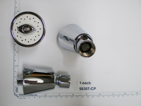 Kohler 58307-CP; ; shower head assemby; in Chrome ; ;   Replaces 20376-CP; 34909-CP