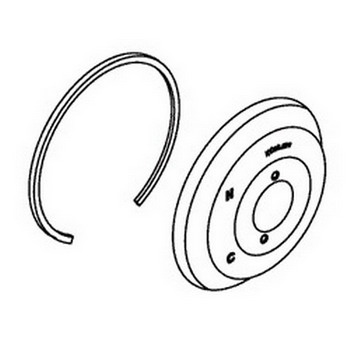 Kohler 76602-CP; ; escutcheon assemby, mixer; in Chrome ; ;