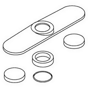 Kohler 77091-CP; ; service kit, escutcheon; in Chrome ; ;   Replaces 58234-CP; 73279-CP; 75016-CP