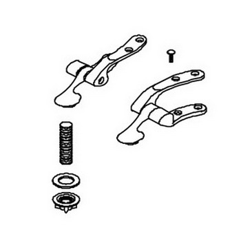 Kohler 84707-CP; ; hinge assembly, chrome; in Chrome ; ;