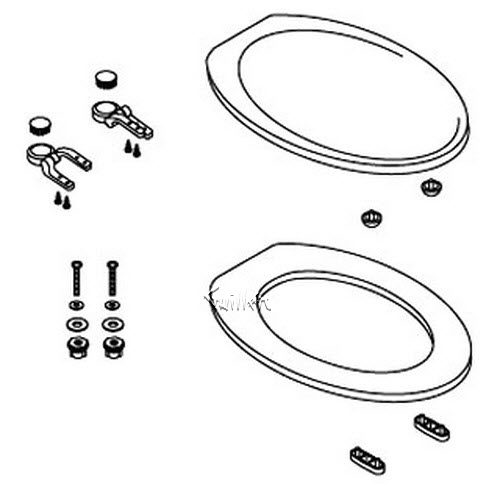 Kohler 85330-BR-96; ; assembly, seat, revival; in Biscuit ; ;   Replaces 83295-BR-96; K-4615-BR-96