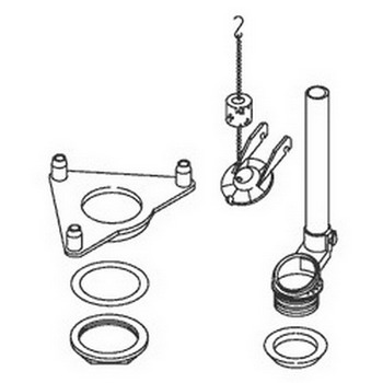 Kohler 87373; ; flush valve kit/unlined tank; in Unfinish ; ;   Replaces 85210
