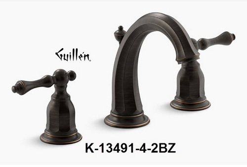 Kohler K-13491-4-2BZ; Kelston; widespread lavatory faucet; in Oil-Rubbed Bronze