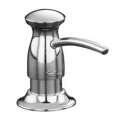 Kohler K-1893-C-CP; ; soap/lotion dispenser with transitional design (clam shell packed); in Chrome   K-1893-C-CP; 1893-C-CP; 1035812-CP; 1041655-CP; 1041897-CP