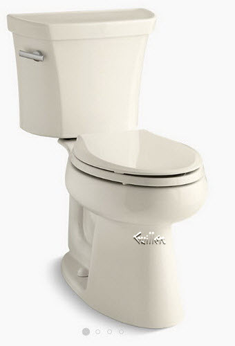 Kohler KOH3948-0 1.28 GPF Two-Piece Elongated Toilet With 14" Rough In From The Wellworth